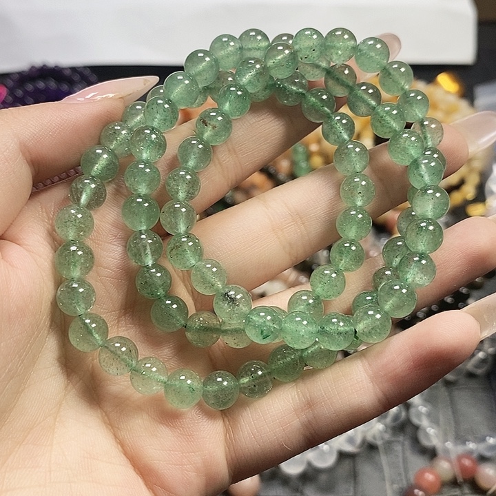未镶嵌手链水晶草莓