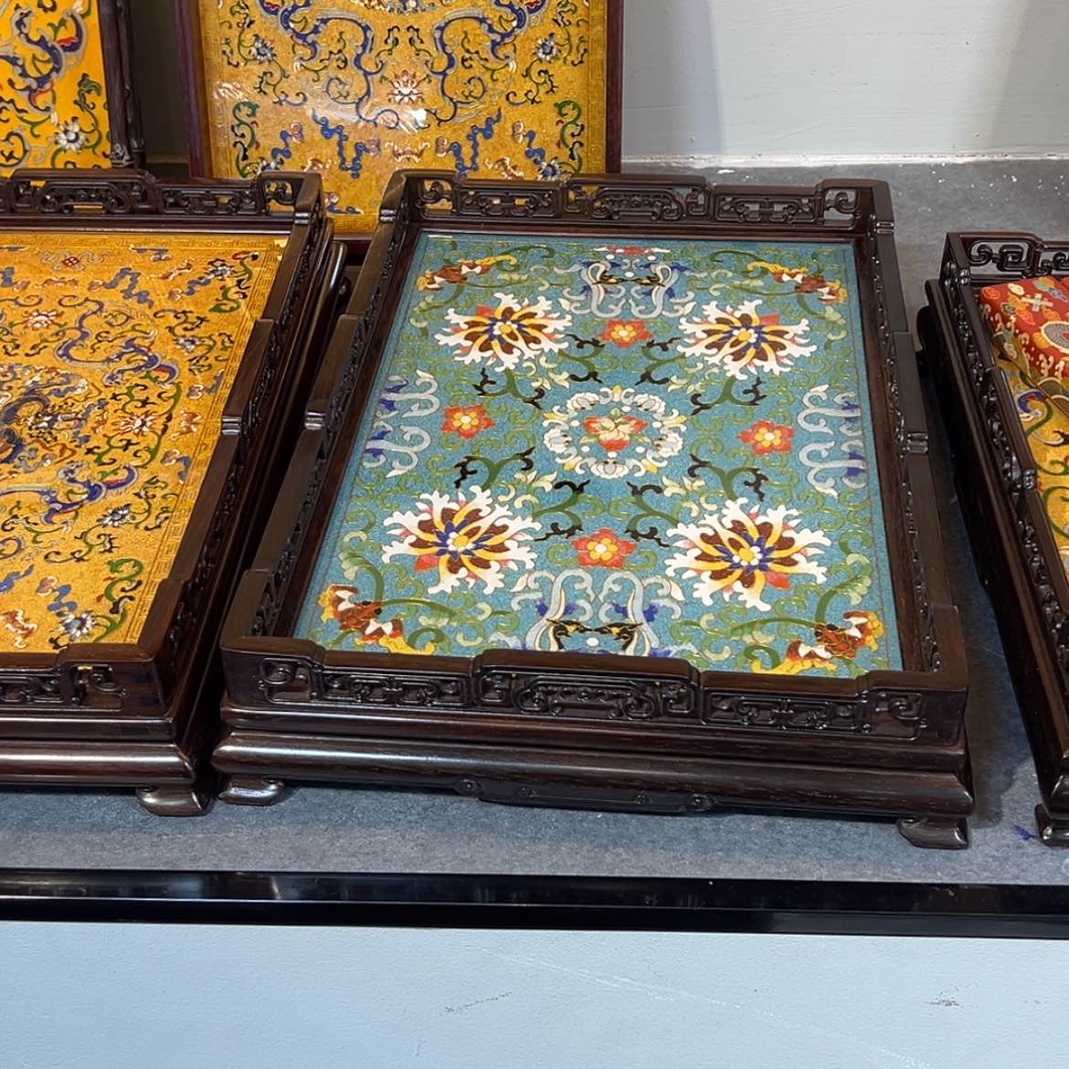 【闪购商品】红酸枝木类成套家具茶盘