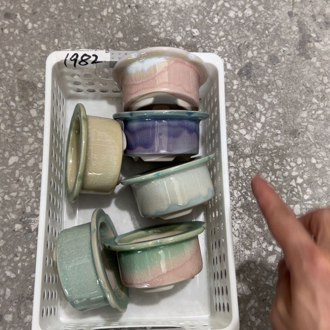 陶瓷多肉小花盆@@1982