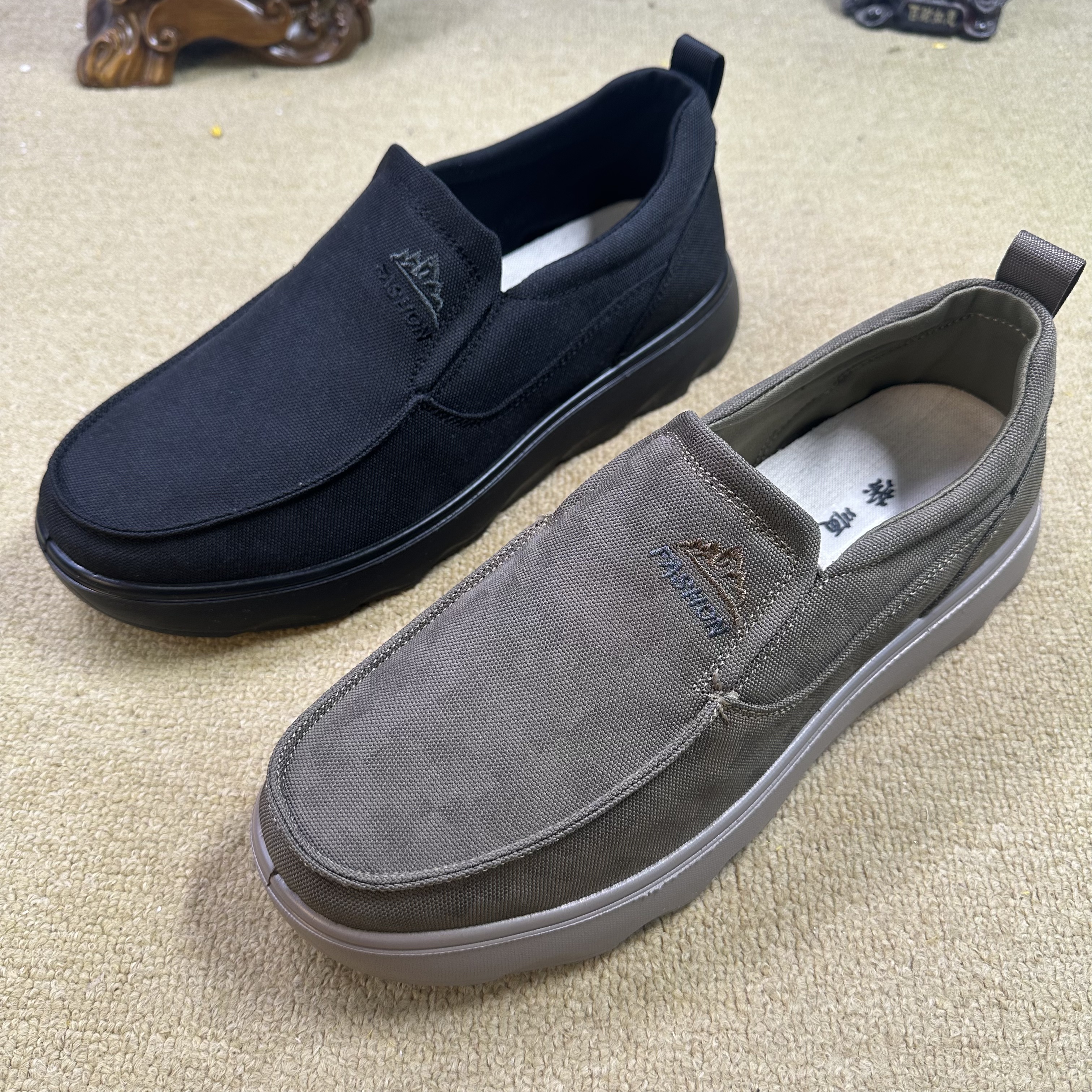 荣顺老北京透气男士休闲鞋底帆布单鞋男款男生鞋子男款老北京布鞋