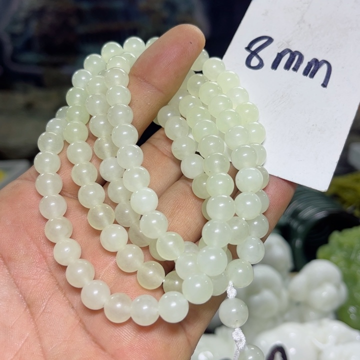 蛇纹石玉项链未镶嵌