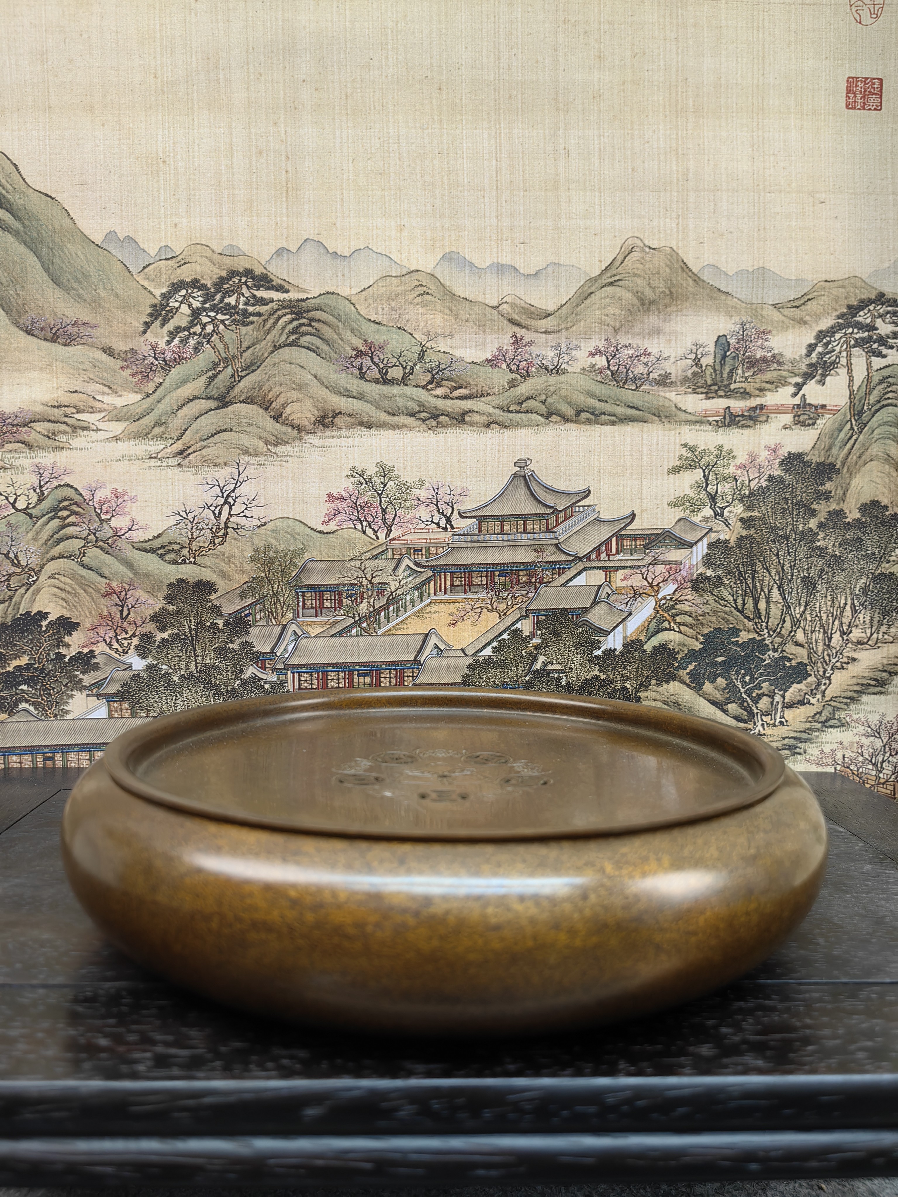 铜器摆件…直径23厘米干炮台