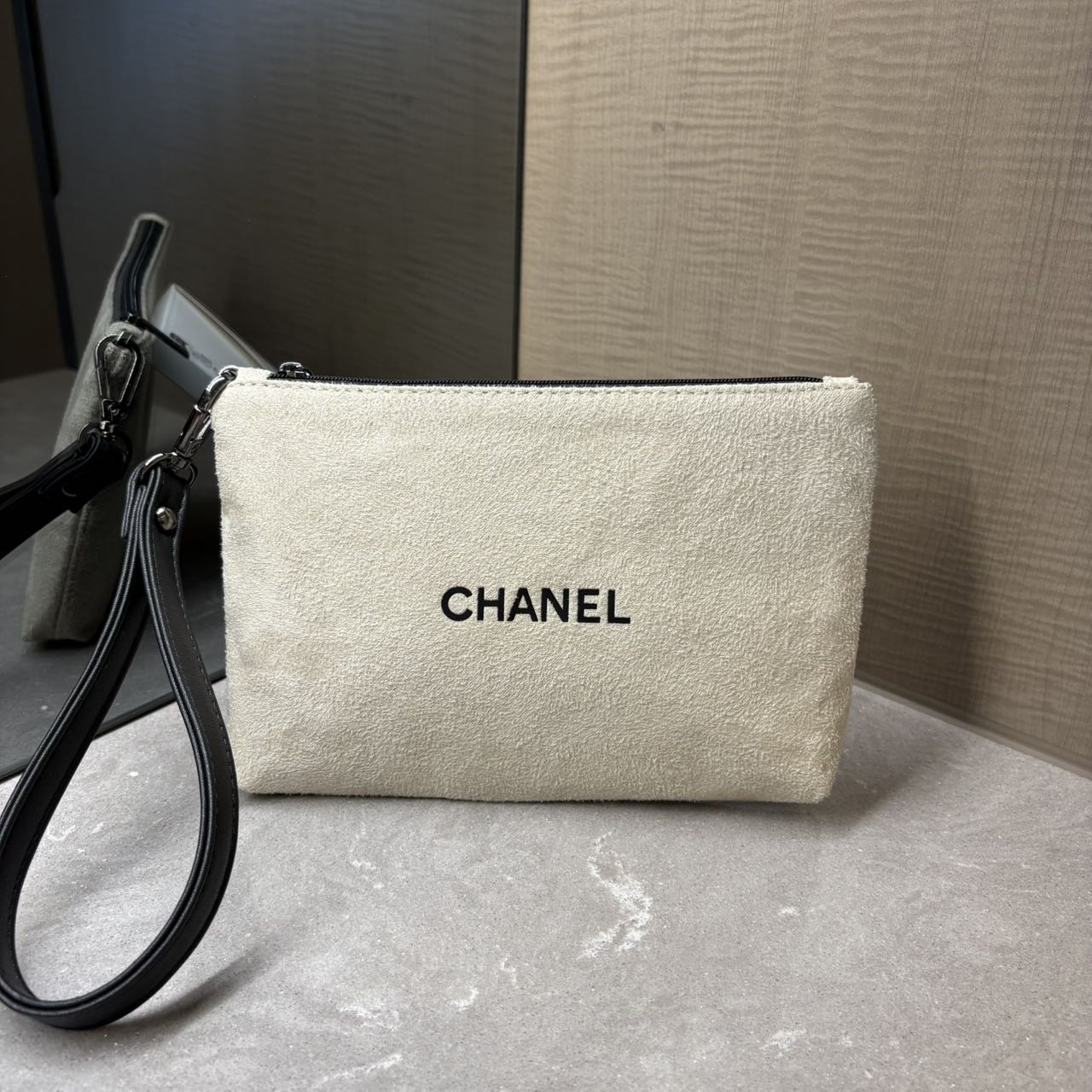 【佟掌柜专属】麂皮化妆包改造包时尚简约【20*14】