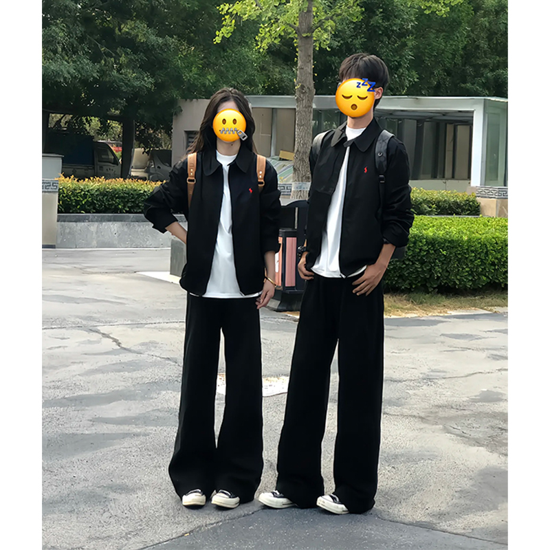 cleanfit小马刺绣行政夹克男款秋季高级感痞帅短款外套情侣棒球服