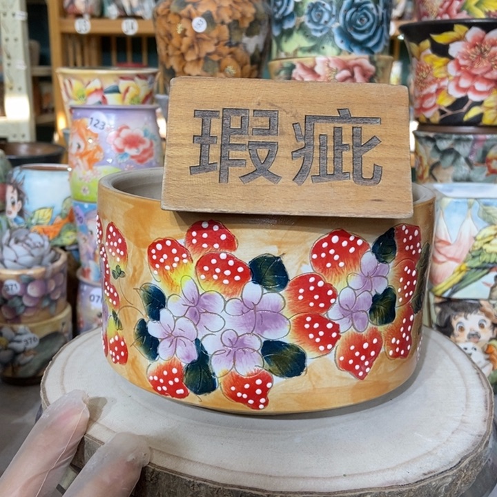 红陶景德镇艺术手绘作品