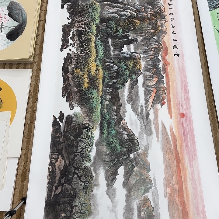 国画平**安花鸟的翅膀是白色和白色