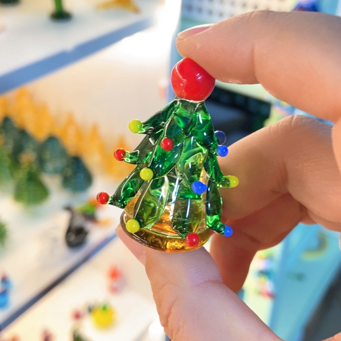 琉璃手工艺品红球