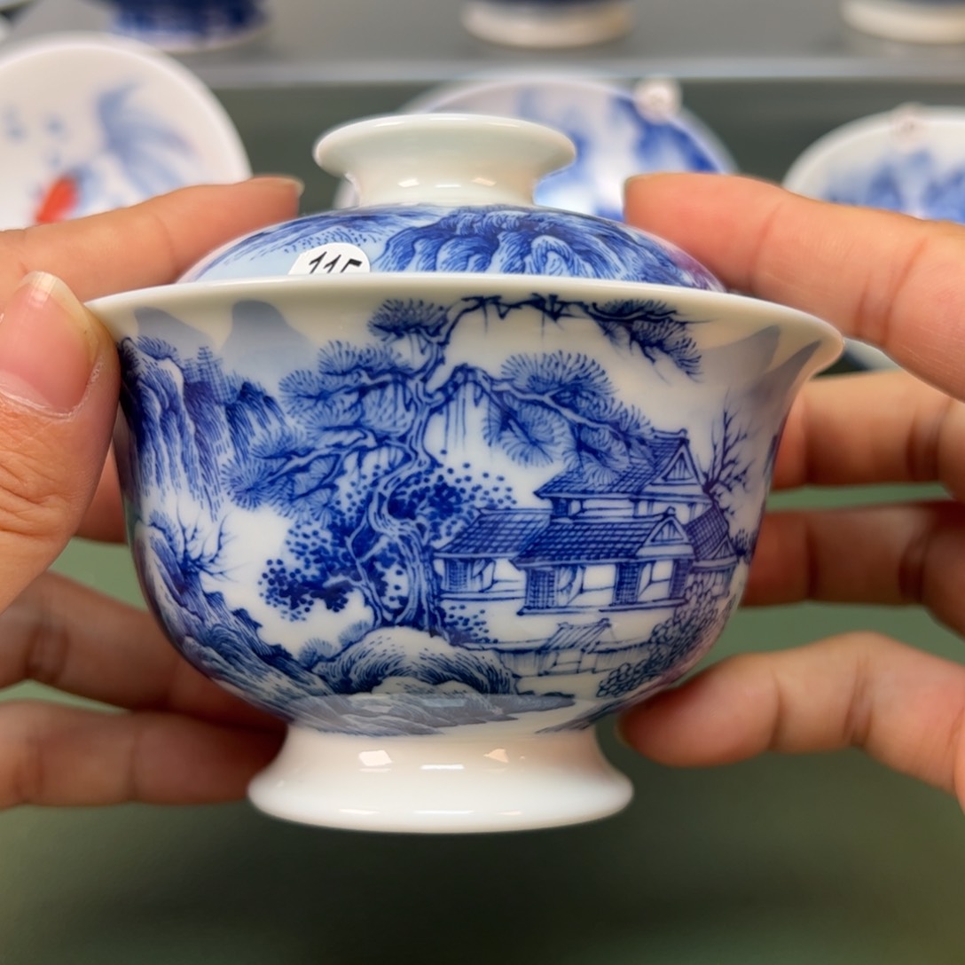 杯木木景德镇纯手绘茶具115