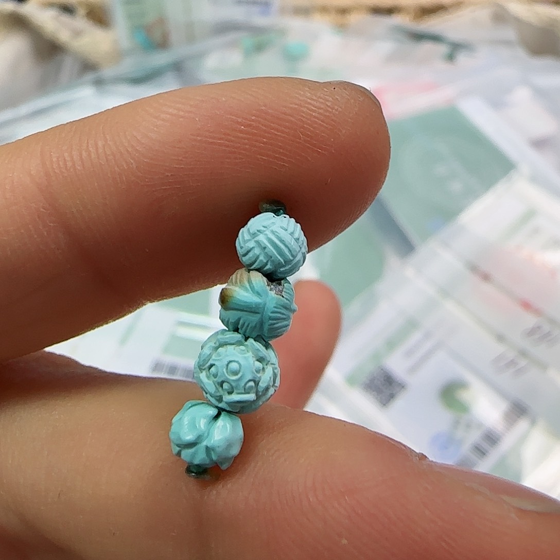 绿松石珠宝半成品未镶嵌