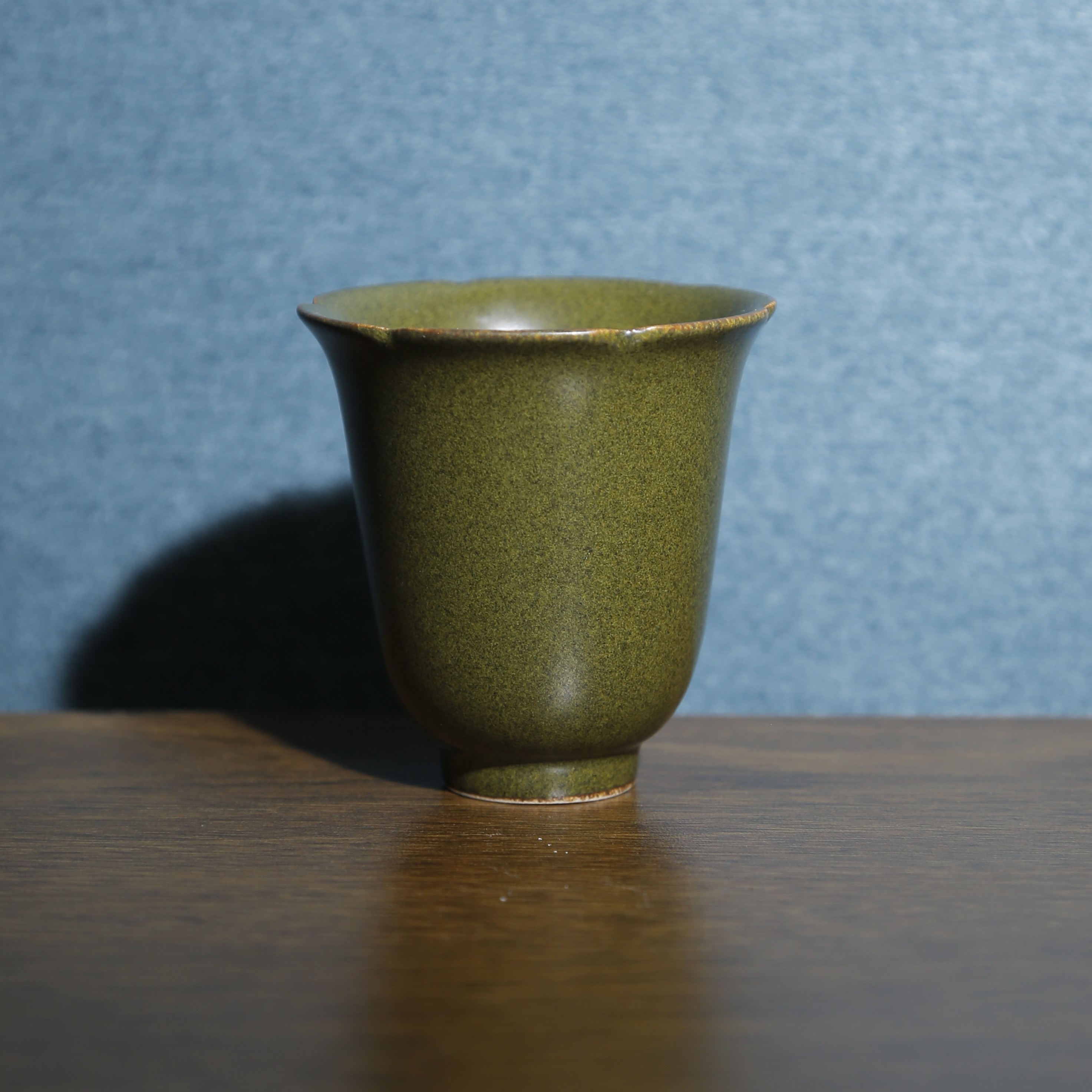 【登峰】系列耀州窑茶叶末闻香杯，陶瓷纯手工主人杯茶叶末色釉