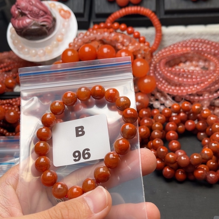 南红玛瑙未镶嵌多样性发货默认微瑕称重10mm