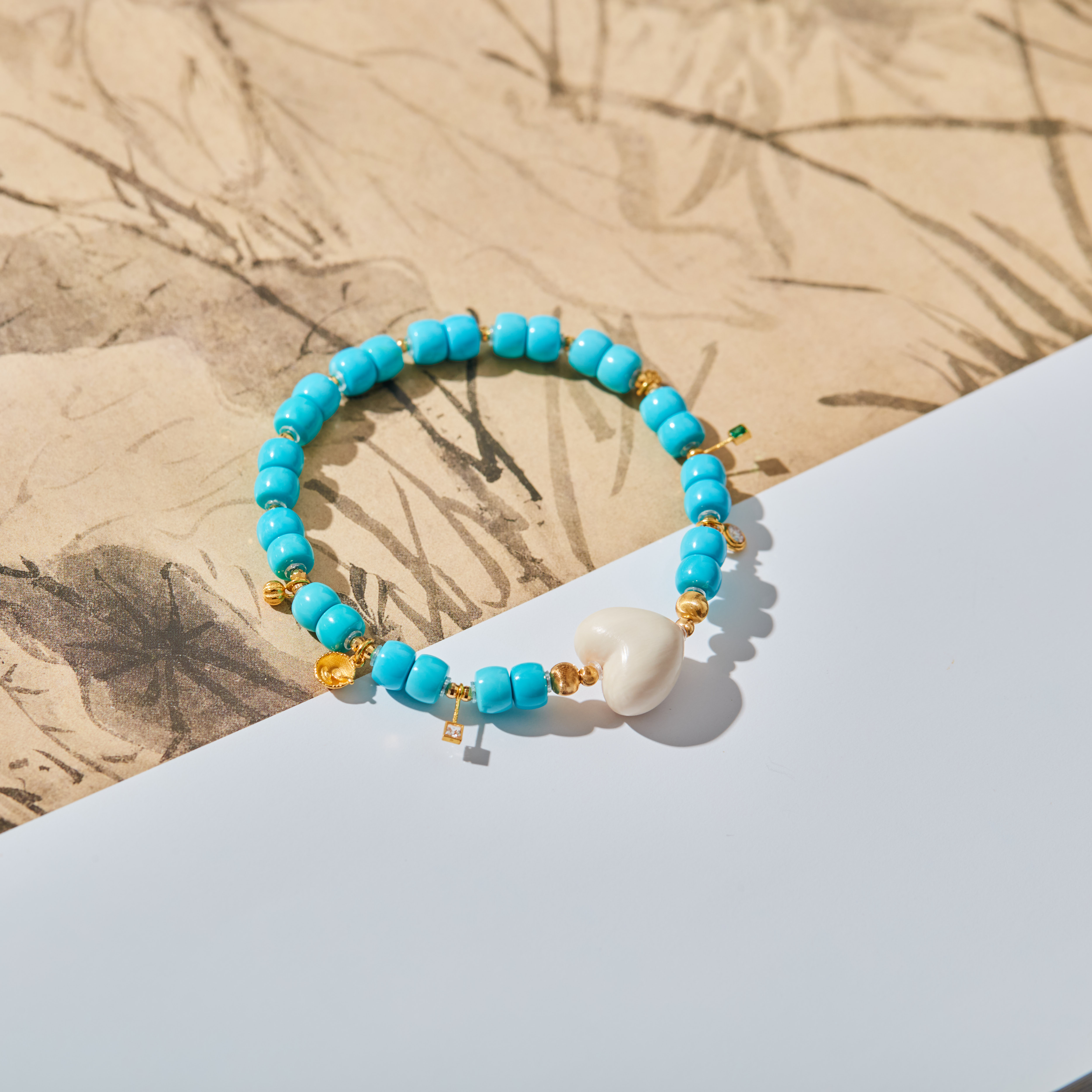 【云上雅岚】18K绿松手串多样性发一#XYGD308215-C