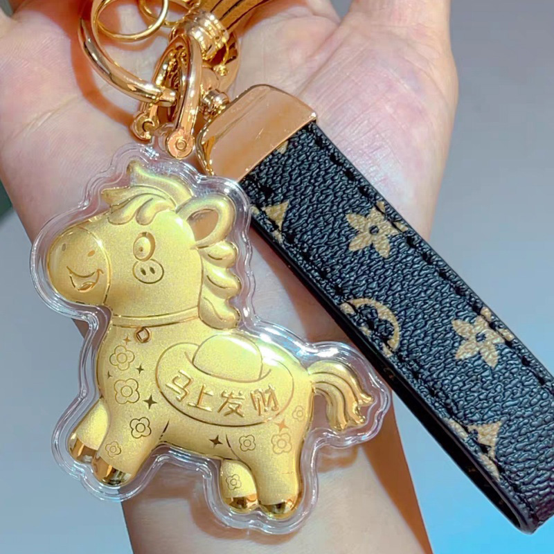 马上发财钥匙扣钥匙扣挂件链爆款2025新款小饰品汽车包包书包挂件