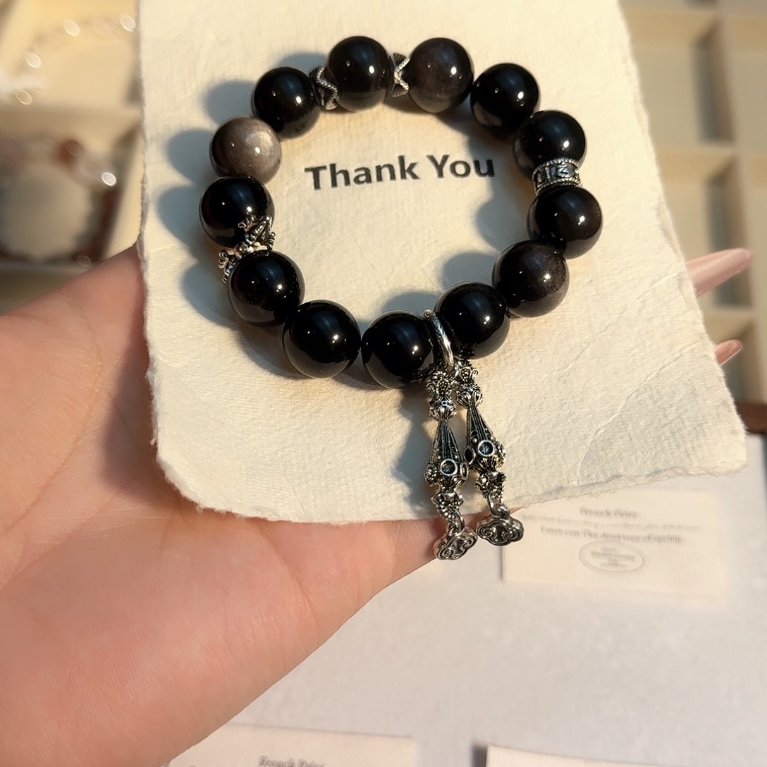 水晶手链合金天然水晶手串