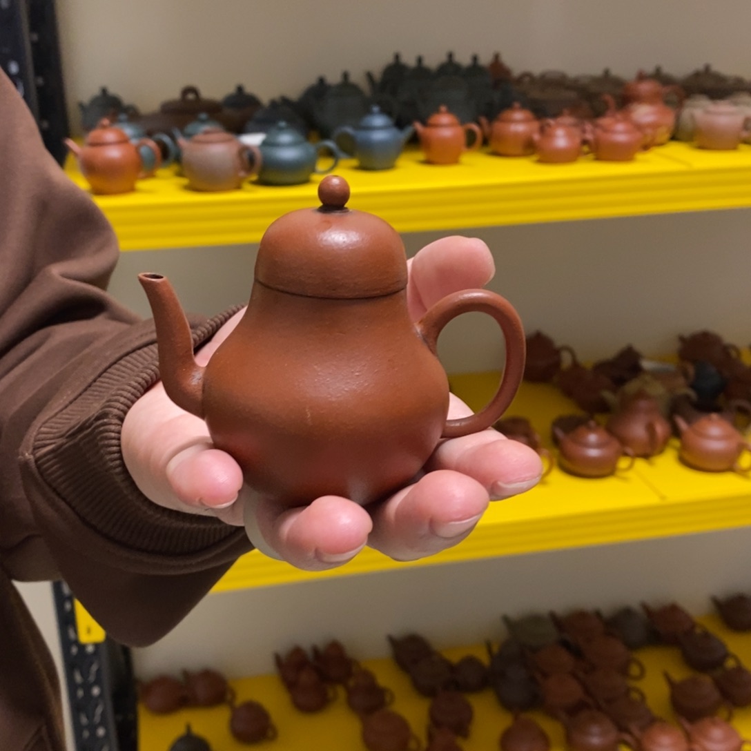 紫砂茶壶朱泥思婷全手工70毫升