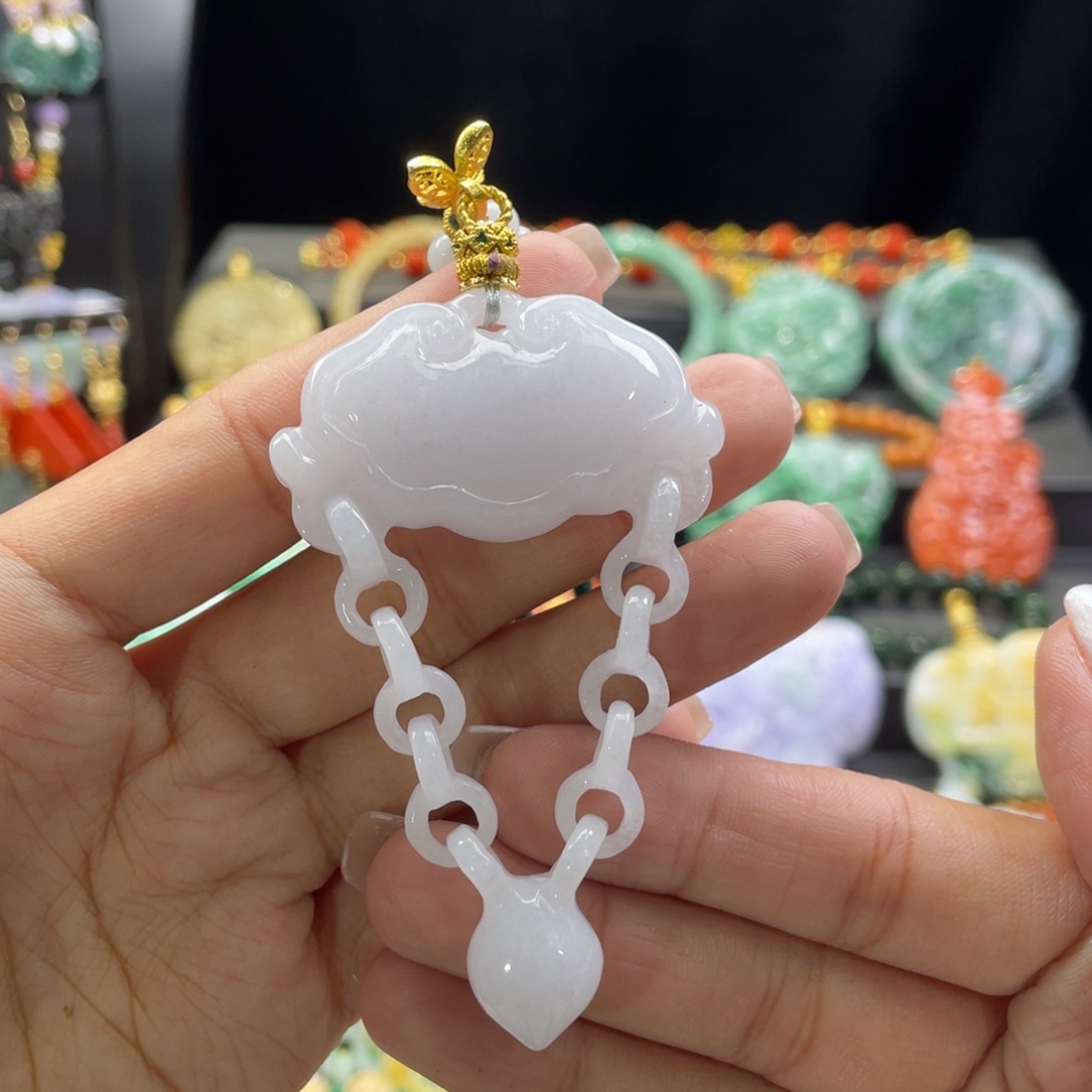 翡翠颈饰未镶嵌代编织