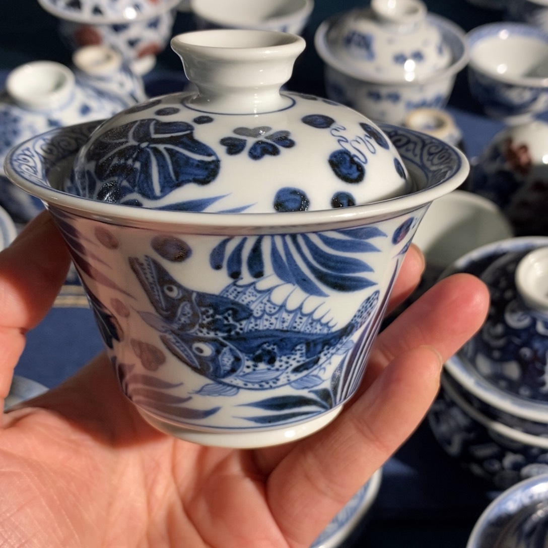 缸景德镇手工手绘陶瓷