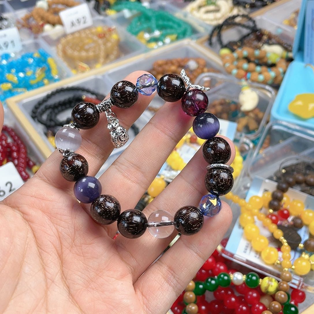 玉髓手饰银S925镀金镶嵌