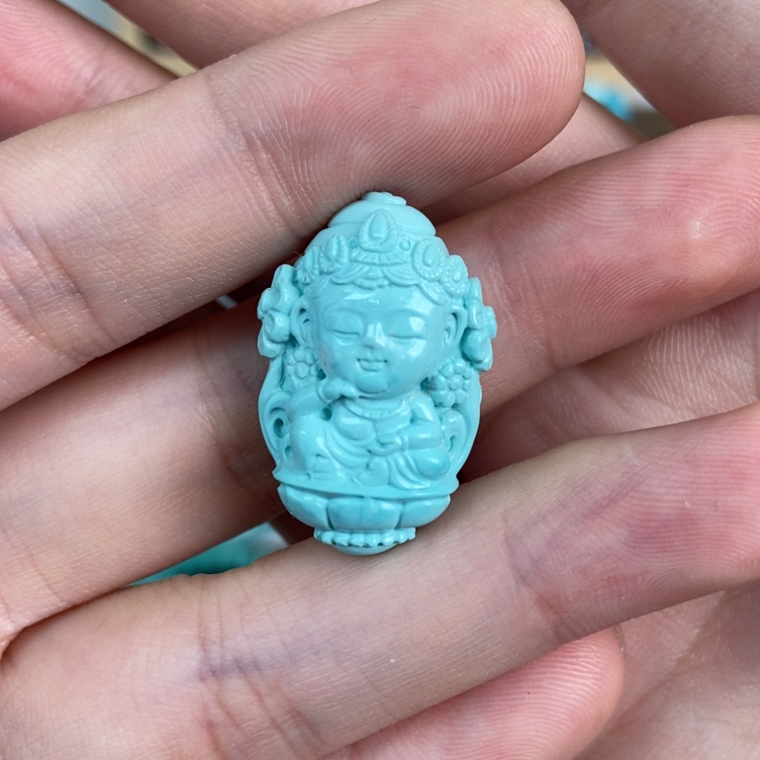 绿松石雕刻未镶嵌