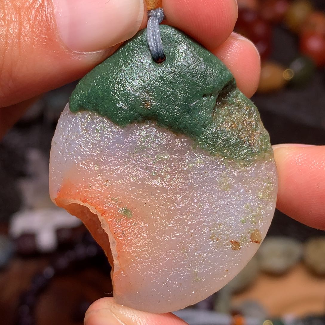 未镶嵌玛瑙/玉髓珠宝半成品