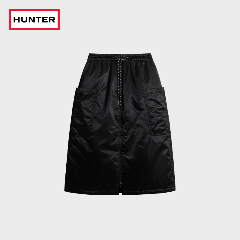 HUNTER2025秋冬新款女士A字型长半裙修饰腿型休闲百搭通勤裙子