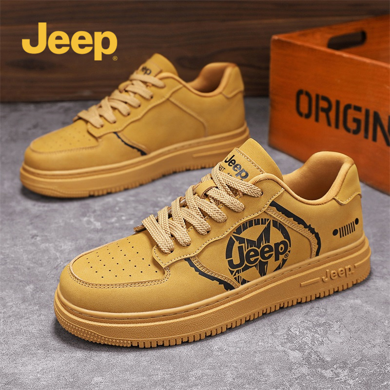 JEEP/吉普男鞋百搭时尚休闲鞋秋季新软底舒适防滑青少年学生板鞋