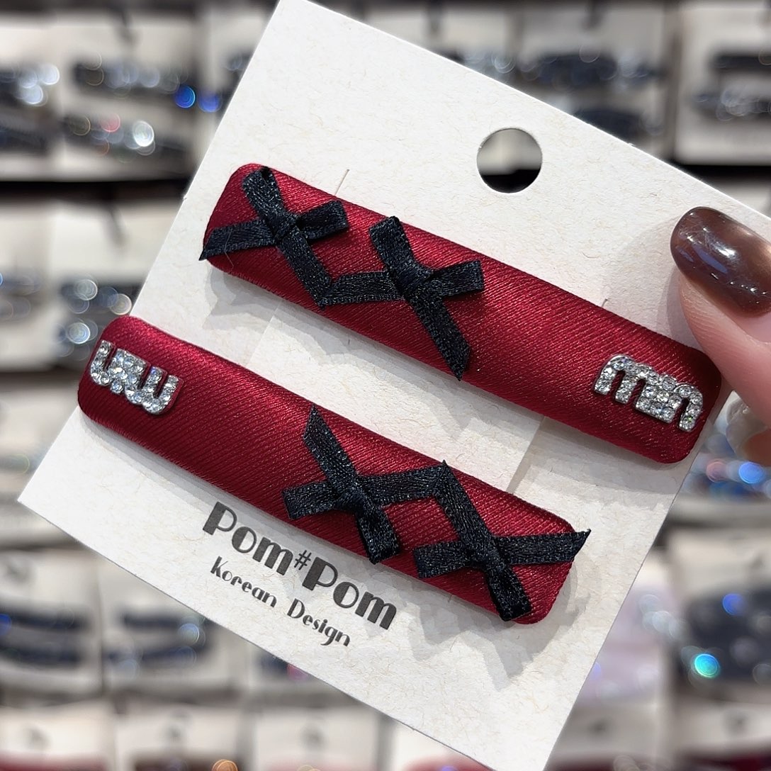 皮质铁合金红色缎面拜拜