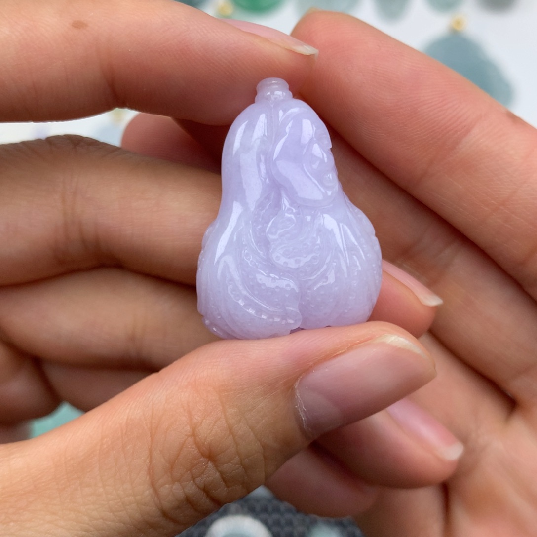 翡翠未镶嵌颈饰天然
