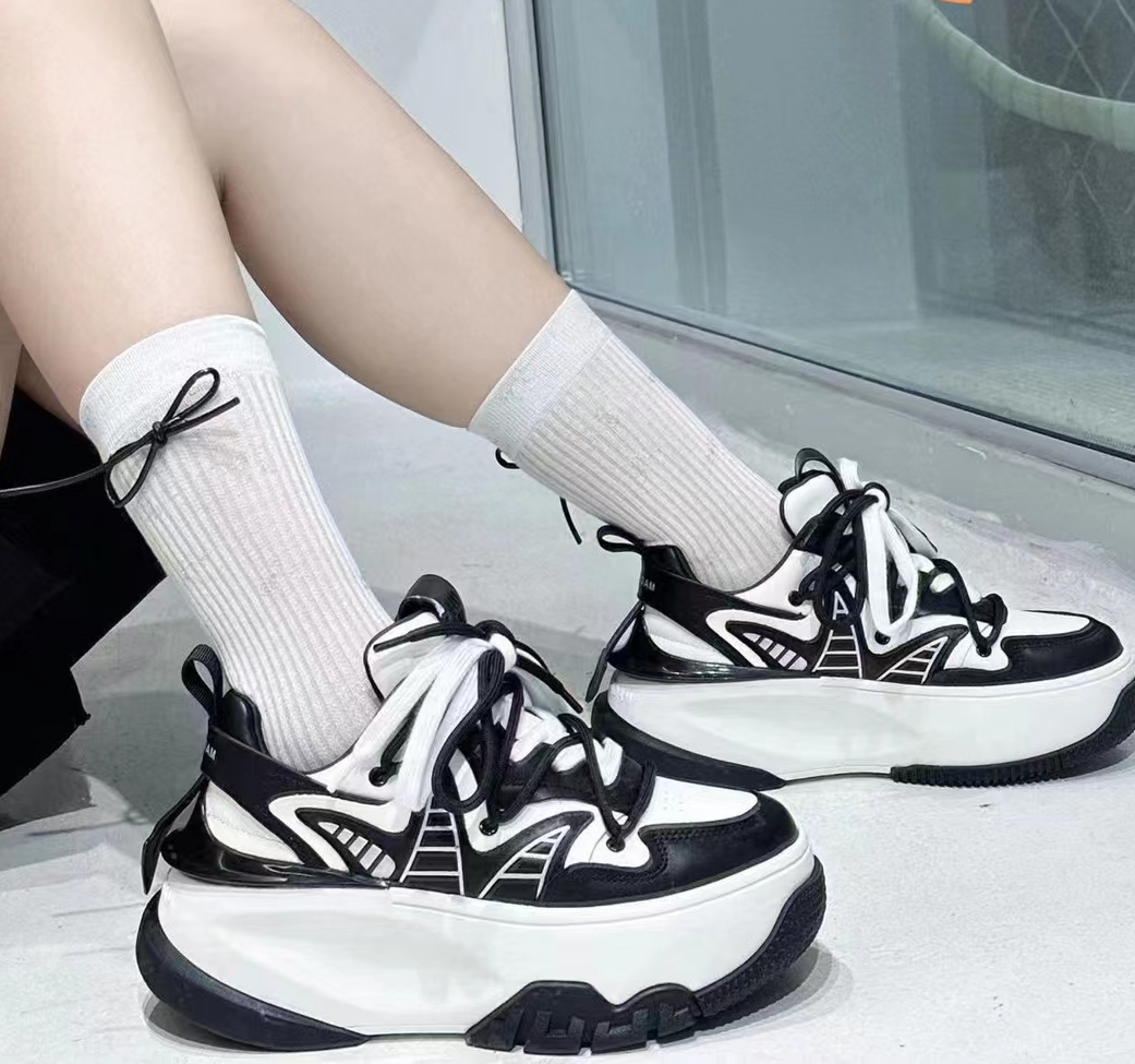 百搭高帮鞋老爹鞋网红增高松糕鞋透气韩版运动