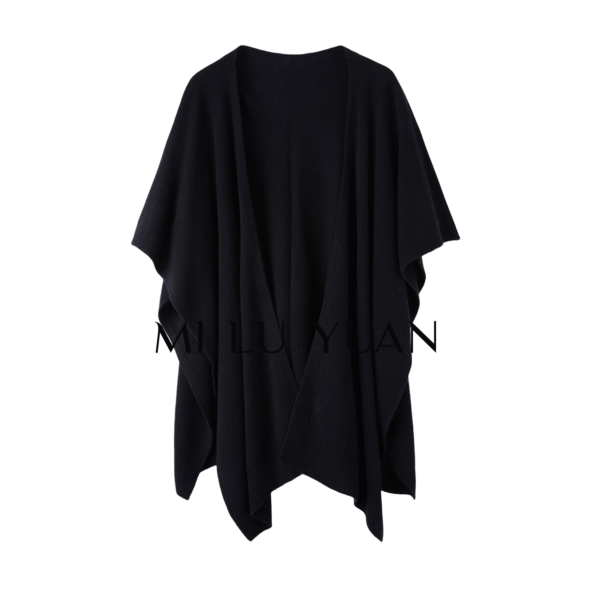 MLY【披肩】5羊绒95羊毛可外穿居家披肩 优雅高级感披风斗篷披肩