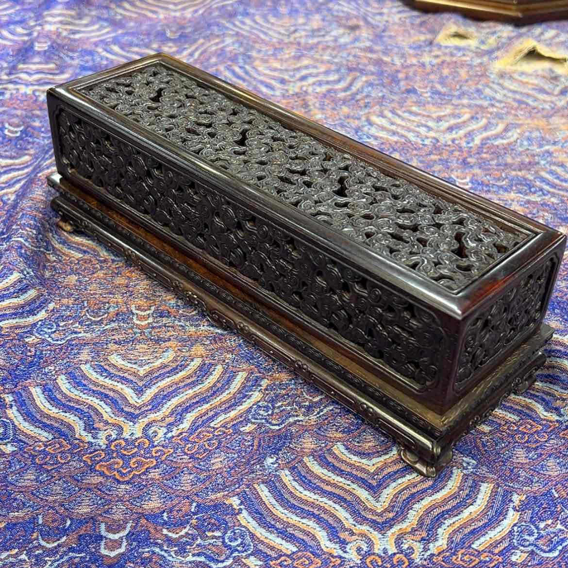 【闪购商品】红酸枝木类成套家具香盒