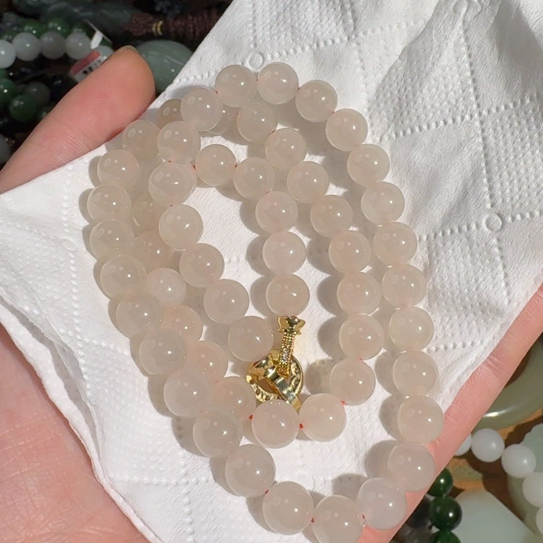 和田玉手串未镶嵌