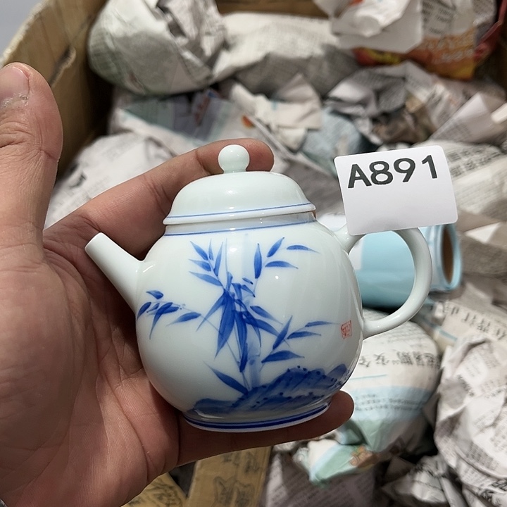 禅***音茶具默认微瑕瓷器、茶具、壶、摆件，介意勿拍 