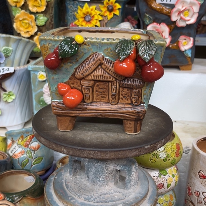 紫砂花盆粗陶材质多肉花盆