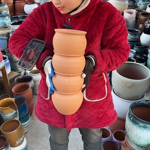 口15高13四个盆子。