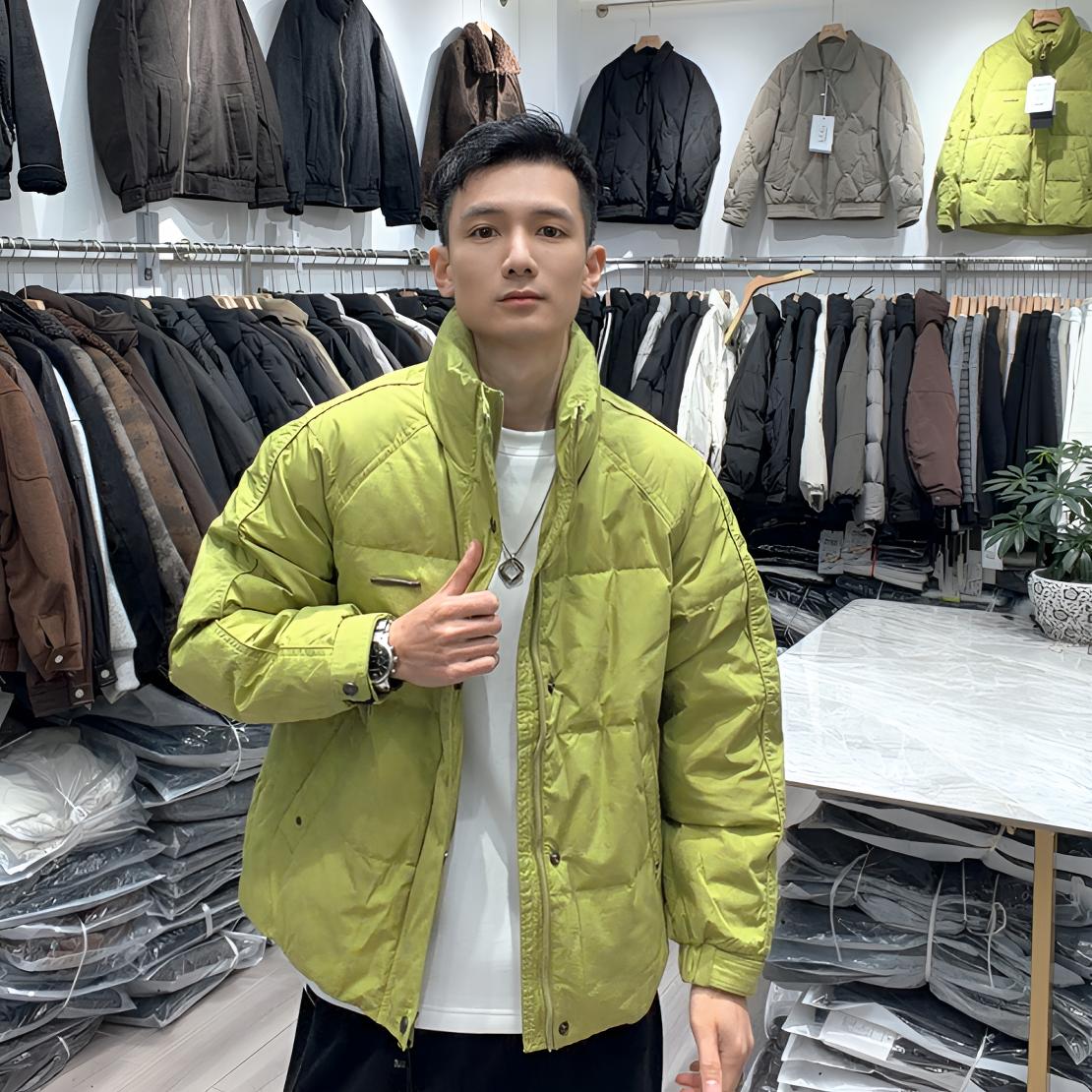 冬季男士立领短款羽绒服保暖免洗潮流休闲百搭羽绒外套