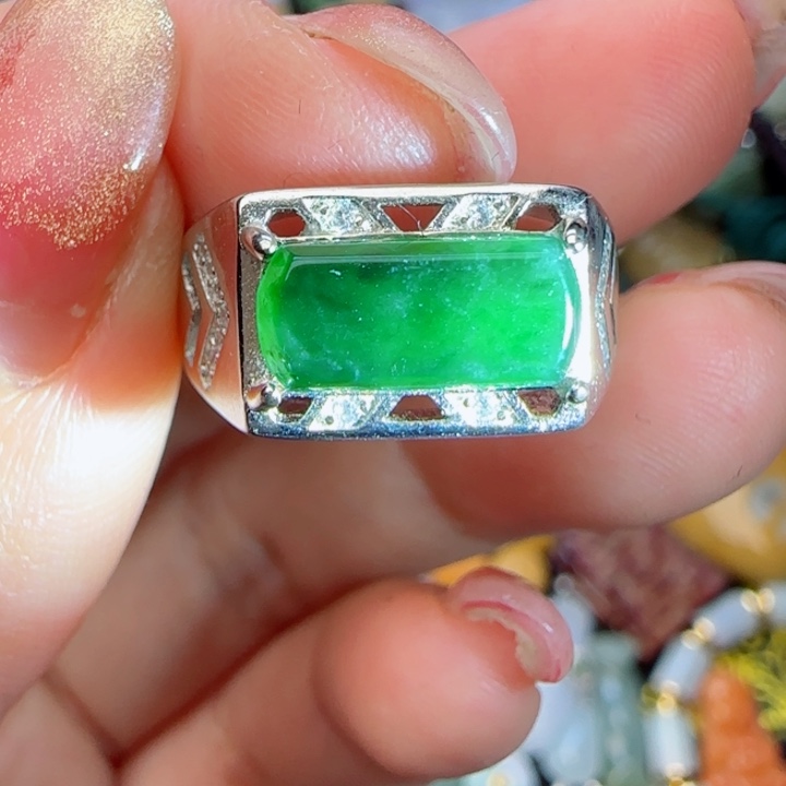 翡翠戒指未镶嵌天然A货104