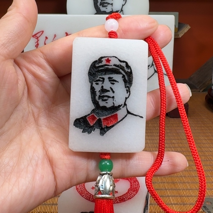 白***长石材文武车挂4✖️6