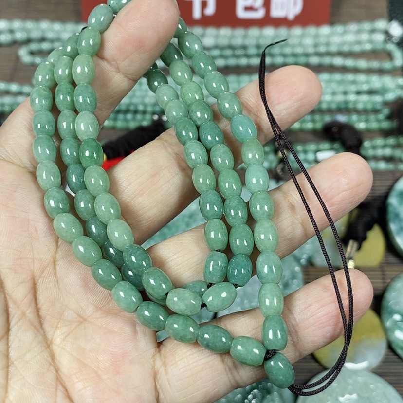 【闪购商品】翡翠颈饰未镶嵌玉吊坠翡翠玉项链卡6长60厘米