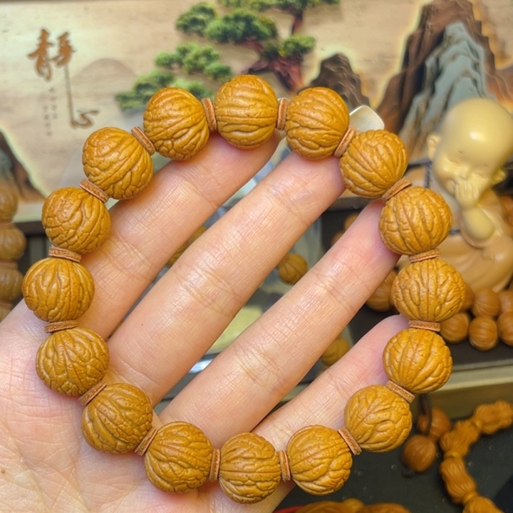 桃核吊坠龙纹桃核