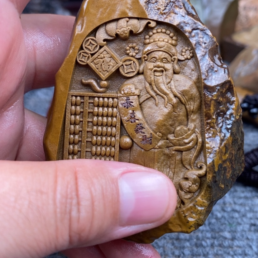【闪购商品】原石雕刻手把件