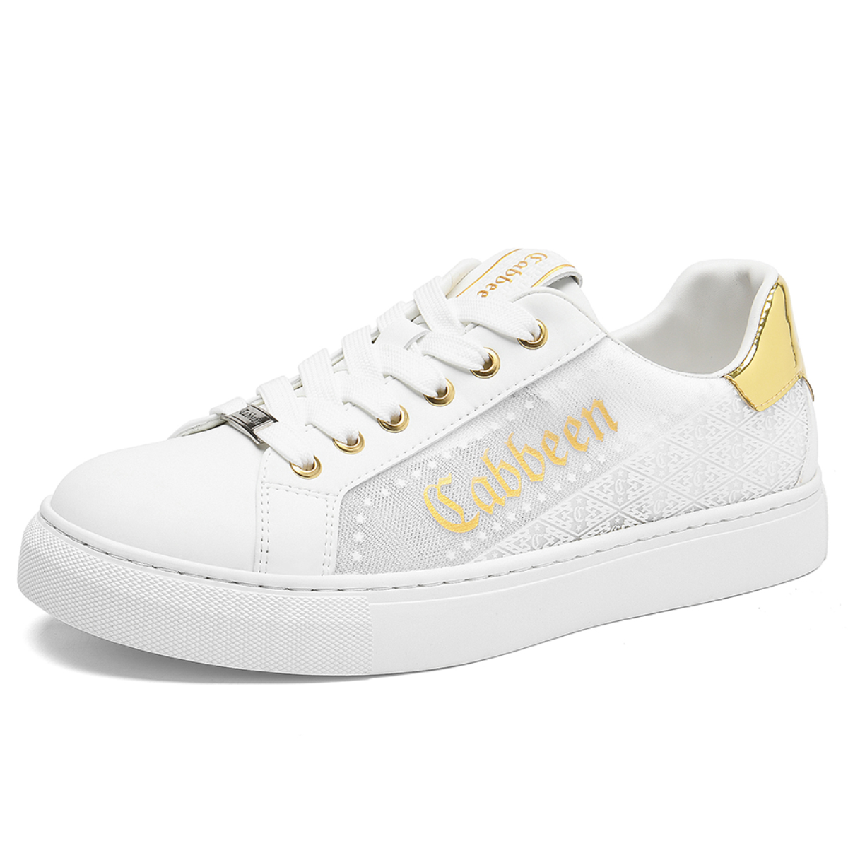 Cabbeen/卡宾男士小白鞋时尚夏季透气潮鞋百搭时尚运动低帮板鞋