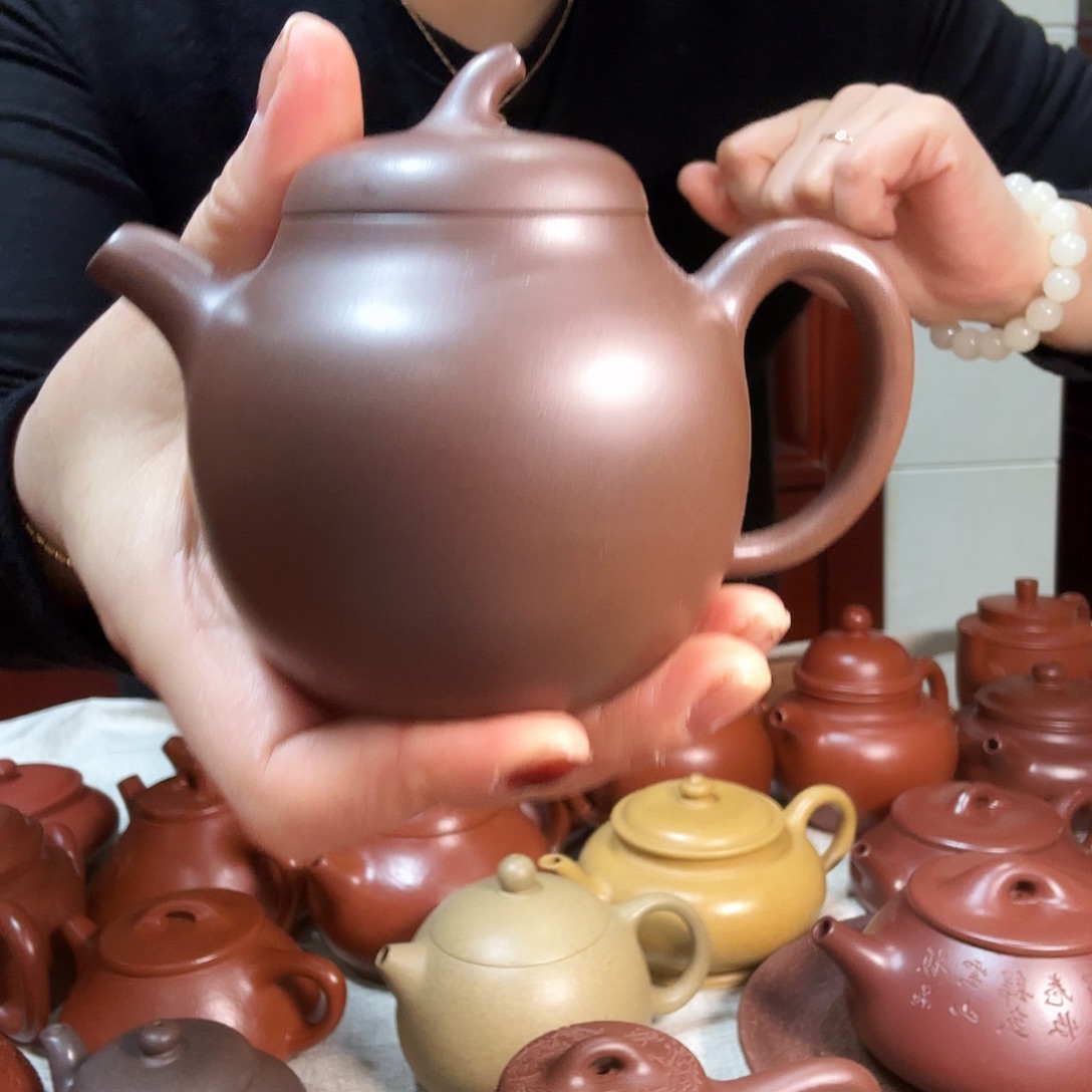 叶***新紫砂茶壶茄瓜200cc