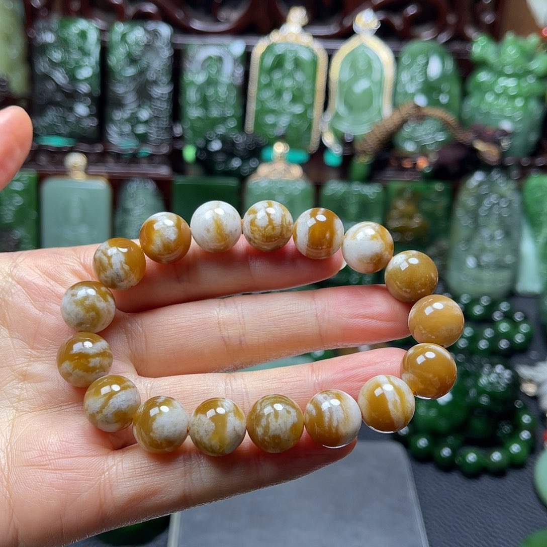 和田玉未镶嵌手链