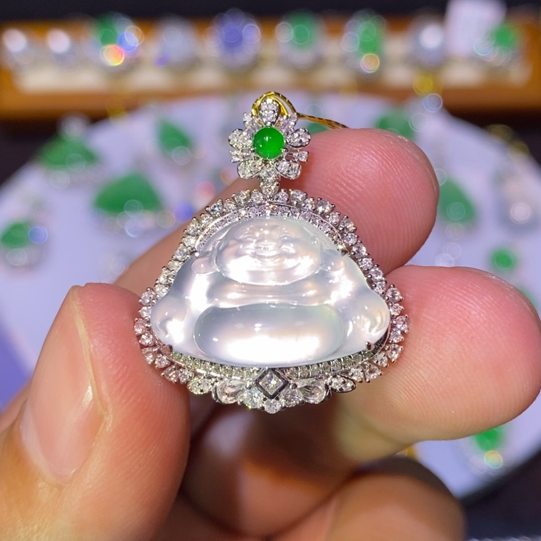 【闪购商品】套链18K金镶嵌翡翠