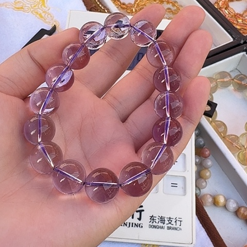 李***谁手链烟晶未镶嵌水晶