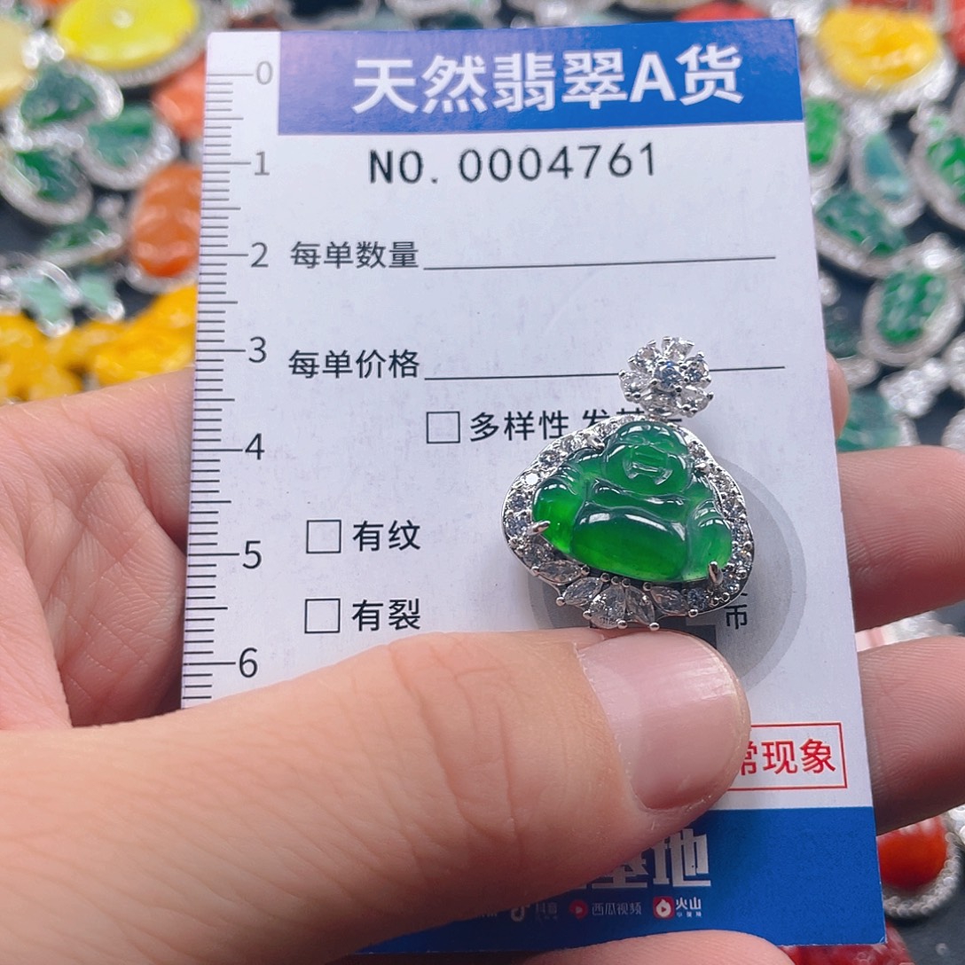 翡翠未镶嵌吊坠(不含链)
