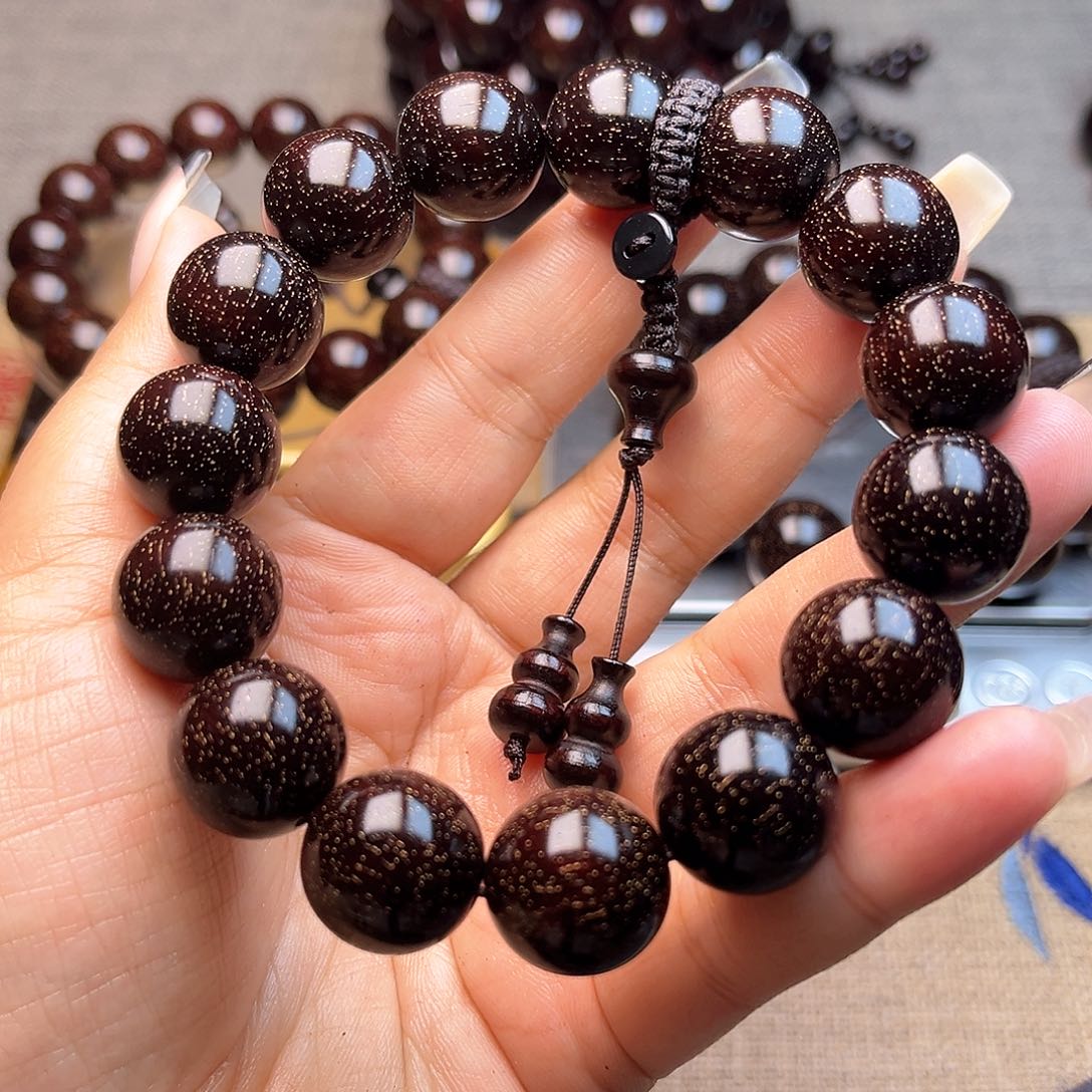 檀香紫檀（小叶紫檀）1.5 15颗爆星