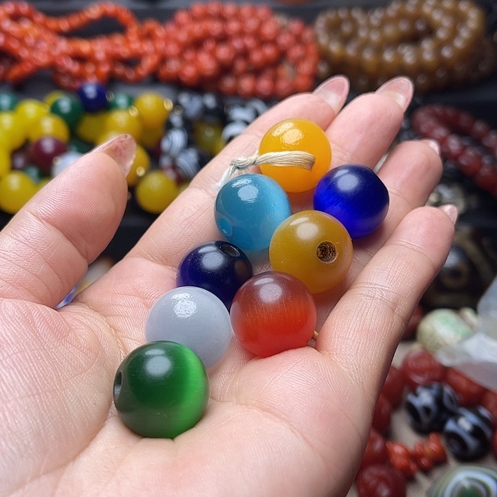 诗***啊玛瑙/玉髓手串未镶嵌