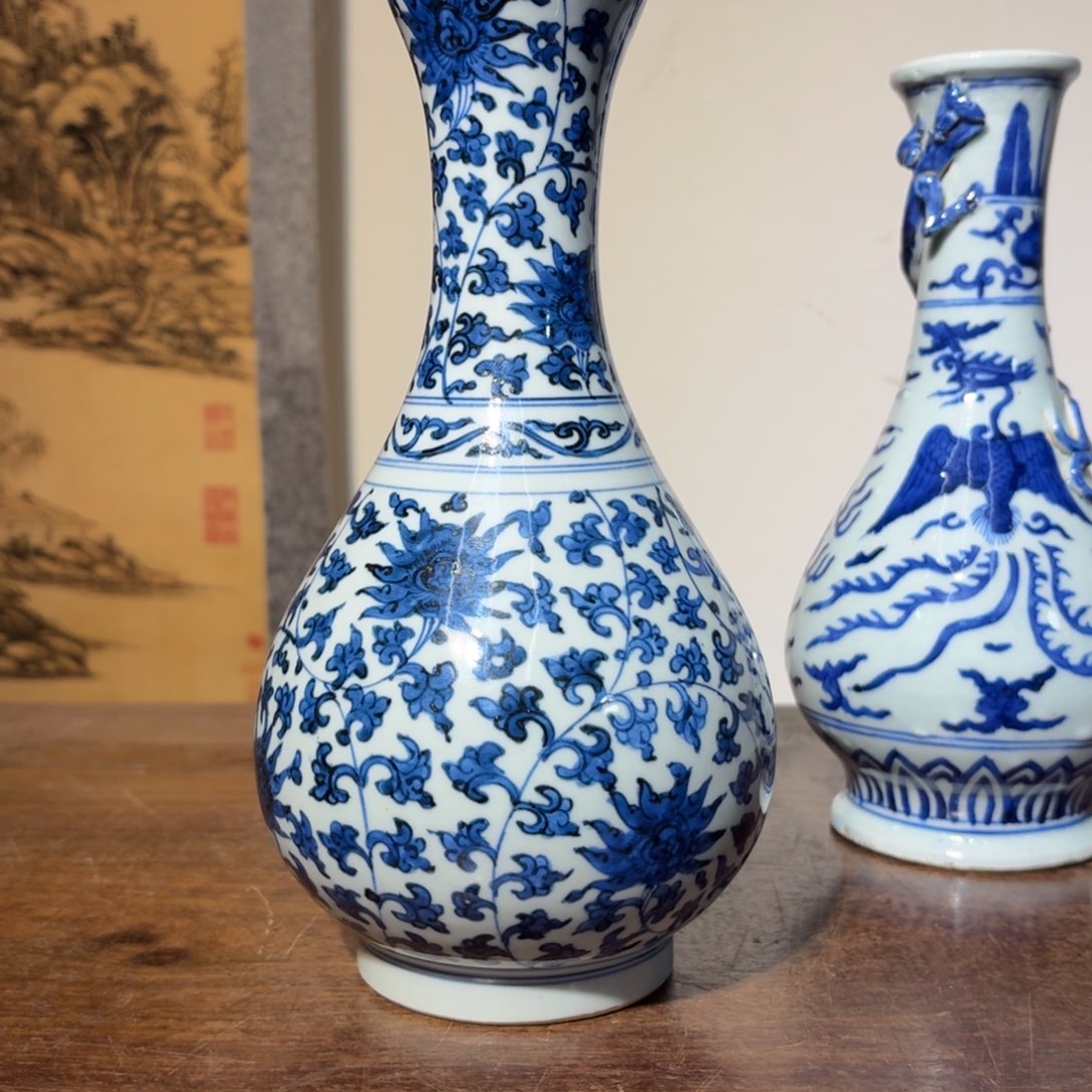 H***@陶摆件瓷器工艺品摆件青花